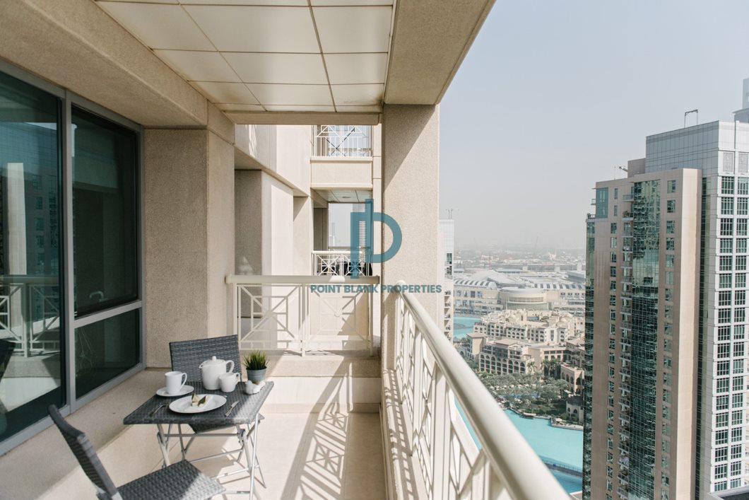 High Floor|Part. Burj&Fountain View|Furnished