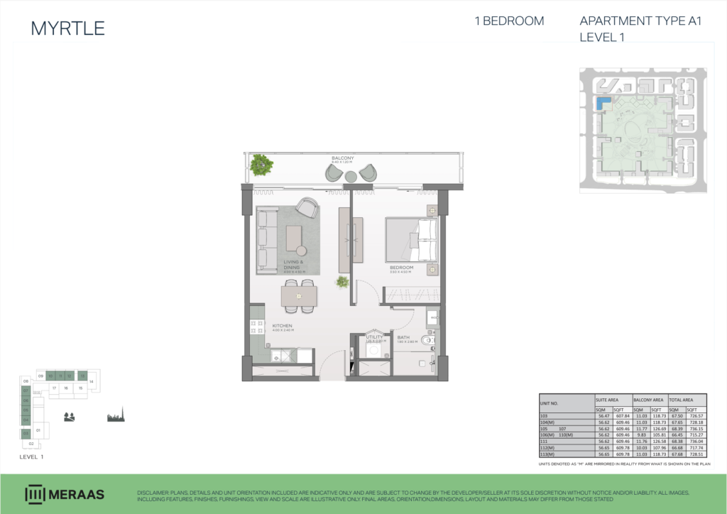 central-park-type-a1-1bdr