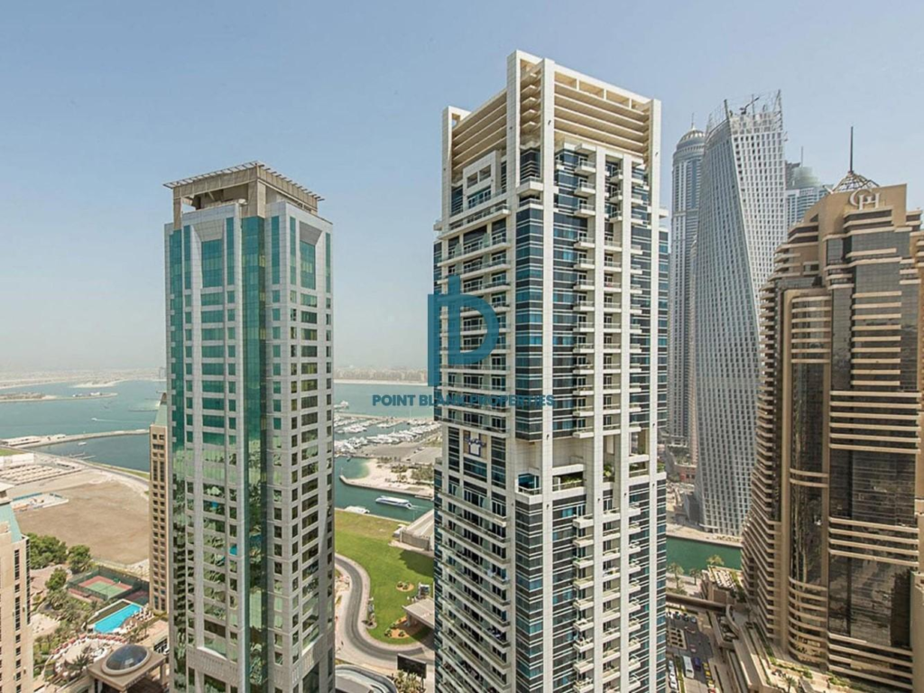 Fully furnished|1Bed|Marina & Sea view