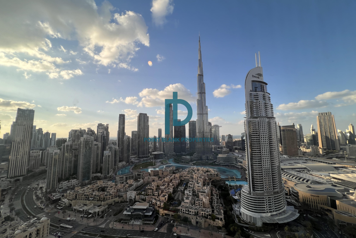 Burj Khalifa View|Chiller Free|Ready to move