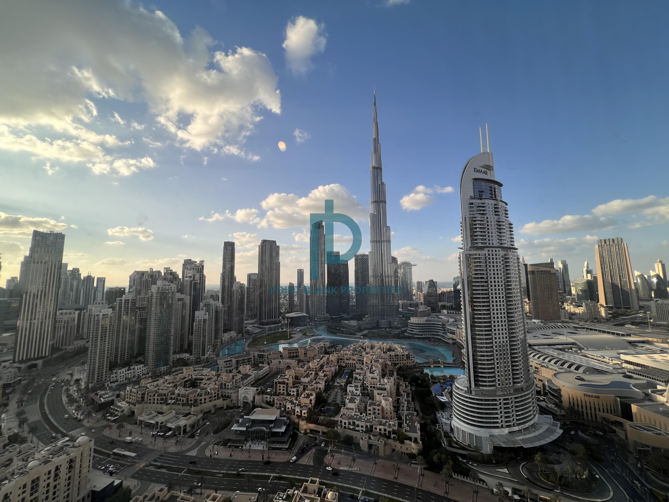 Burj Khalifa View | Chiller Free | Move In Now